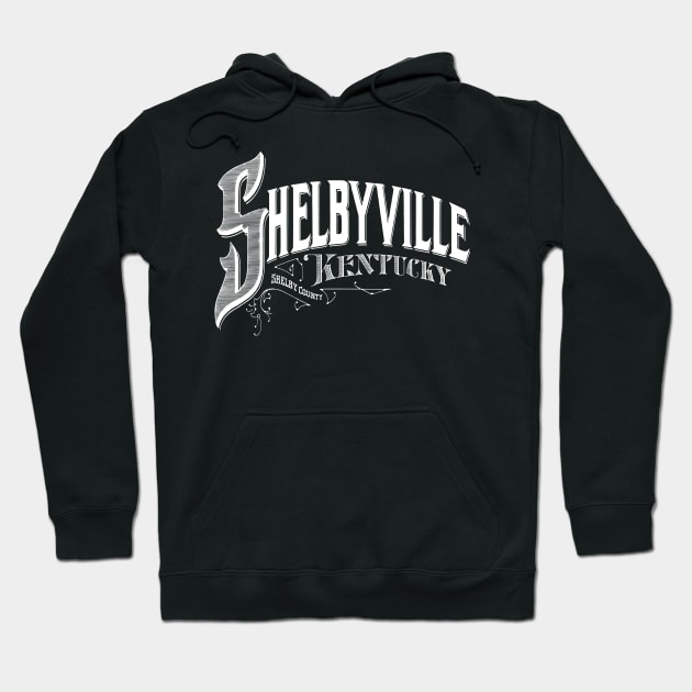 Vintage Shelbyville, KY Hoodie by DonDota